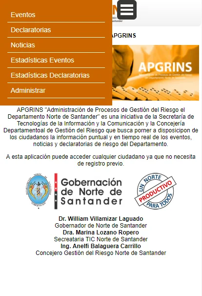 Miniatura del proyecto Gobernación de Norte de Santander
